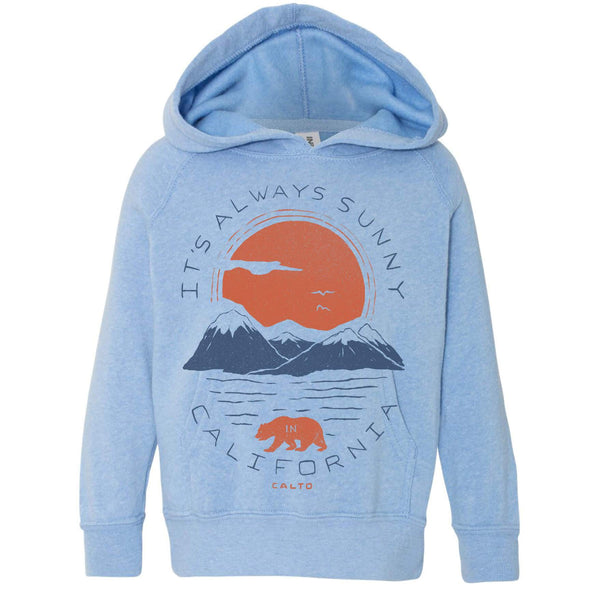 Sunny California Raglan Toddlers Hoodie-CA LIMITED