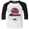 Sunny California Toddler Baseball Tee-CA LIMITED