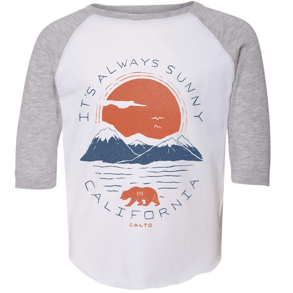 Sunny California Toddler Baseball Tee-CA LIMITED