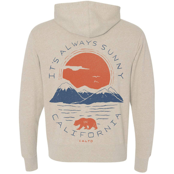 Sunny California Zip Up Hoodie-CA LIMITED