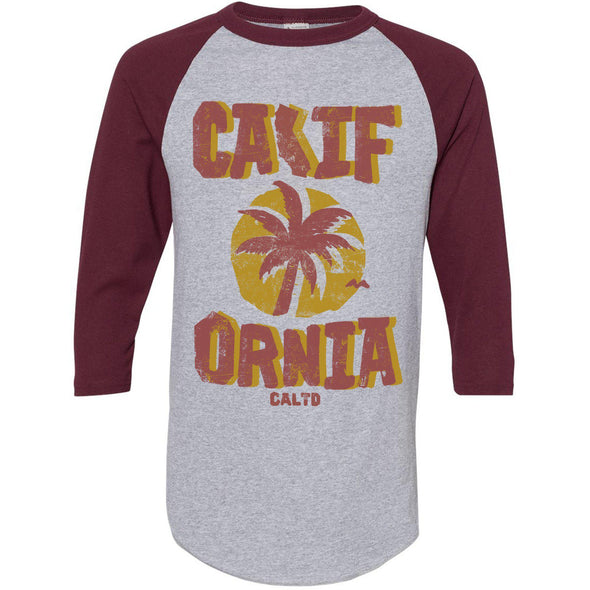 Sunset CA Love Baseball Tee-CA LIMITED