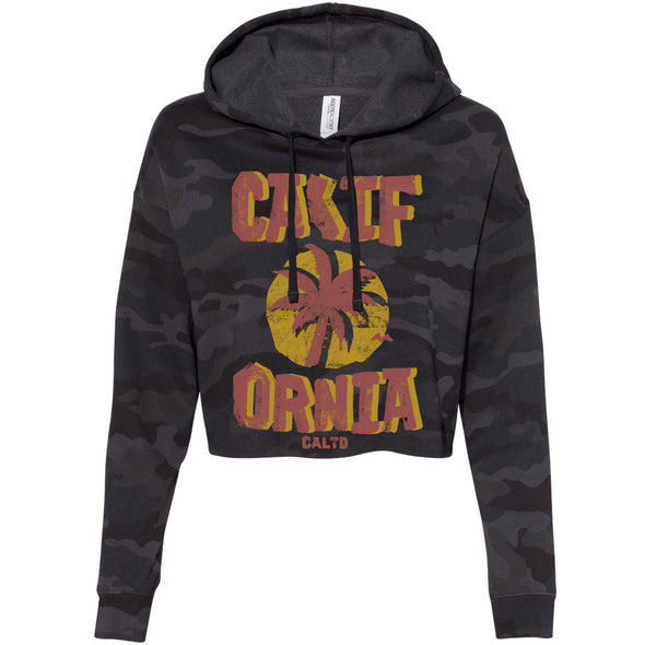Sunset CA Love Cropped Hoodie-CA LIMITED