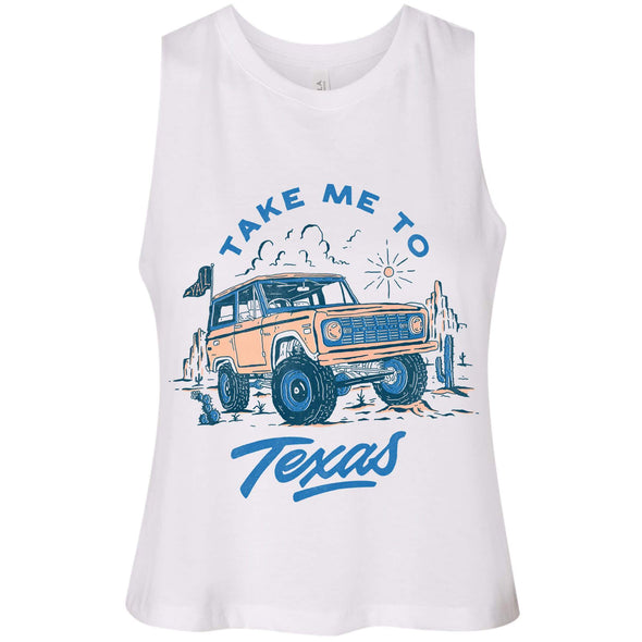 Take Me Tx Crop Tank-CA LIMITED