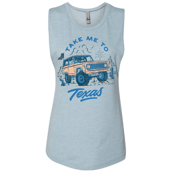 Take Me Tx Muscle Tank-CA LIMITED