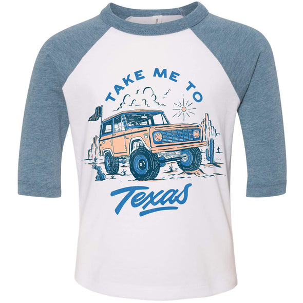 Take Me Tx Toddler Baseball Tee-CA LIMITED