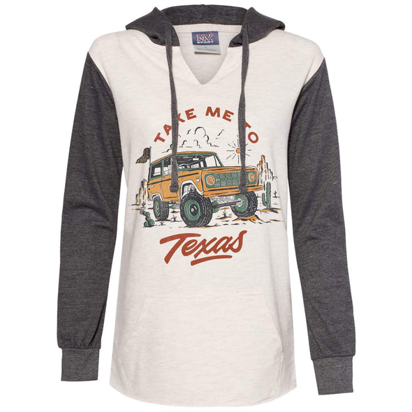 Take Me Tx Two Tones Hoodie-CA LIMITED