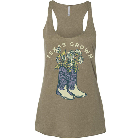 Texas Grown Racerback Tank-CA LIMITED