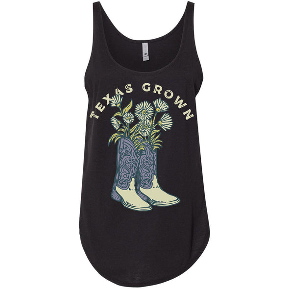 Texas Grown Side Slit Tank-CA LIMITED