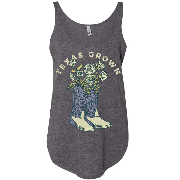 Texas Grown Side Slit Tank-CA LIMITED