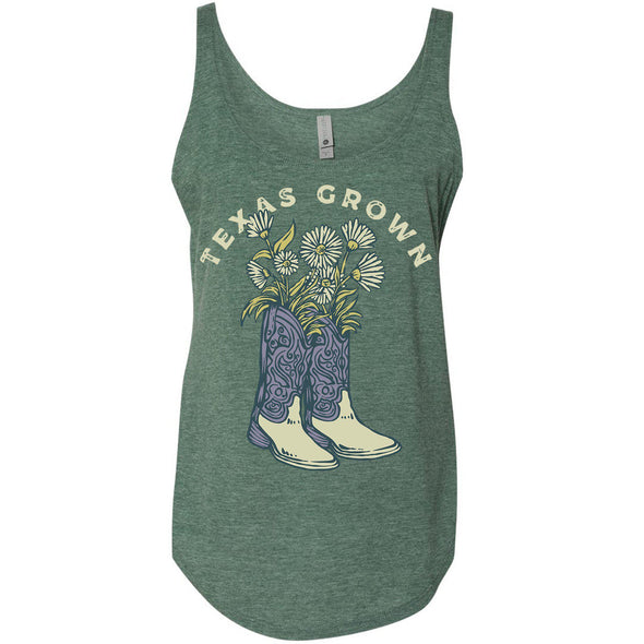 Texas Grown Side Slit Tank-CA LIMITED