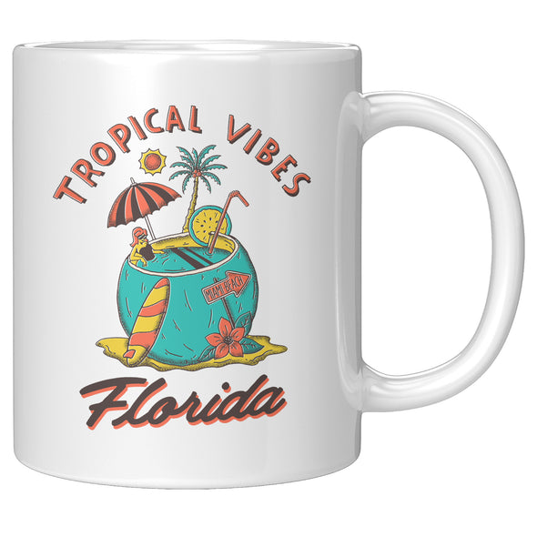 Tropical Vibes Florida Ceramic Mug