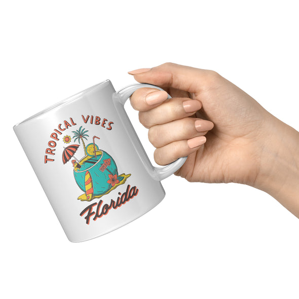 Tropical Vibes Florida Ceramic Mug