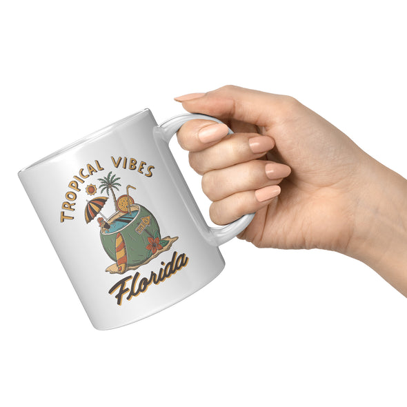 Tropical Vibes Florida Ceramic Mugs