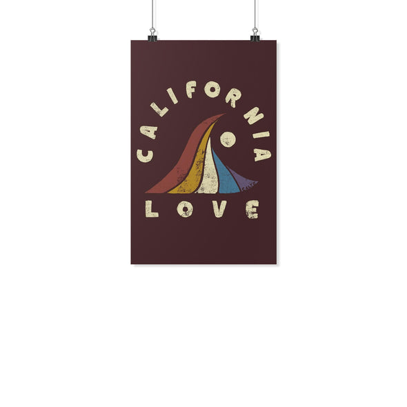 Wave CA Love Maroon Poster-CA LIMITED