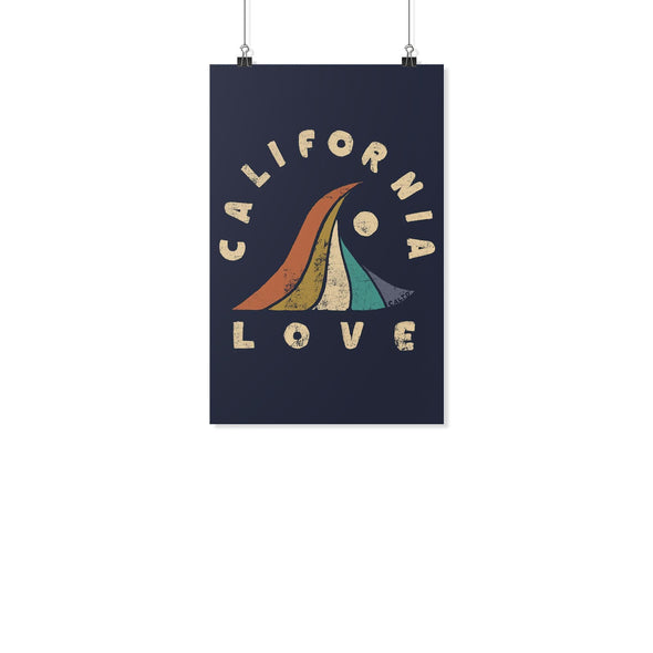 Wave CA Love Navy Poster-CA LIMITED