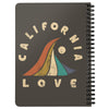 Wave CA Love Warm Charcoal Spiral Notebook-CA LIMITED