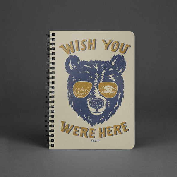 Wish Bear Cream Spiral Notebook-CA LIMITED
