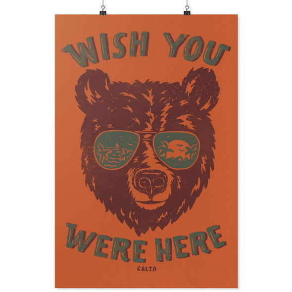 Wish Bear Orange Poster-CA LIMITED