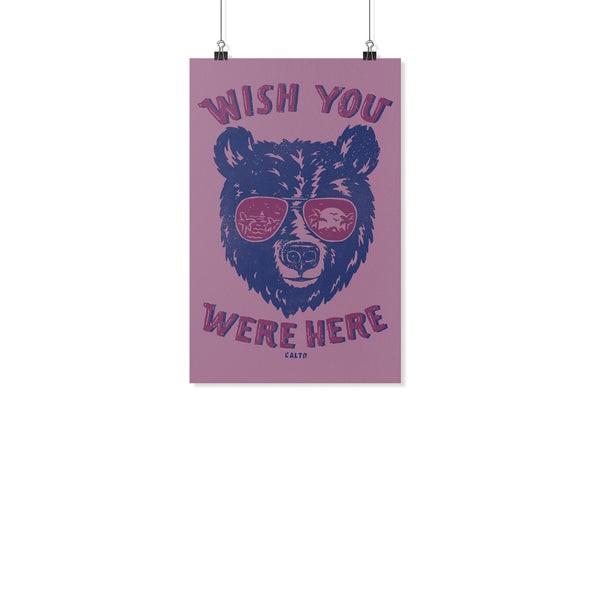 Wish Bear Purple Poster-CA LIMITED