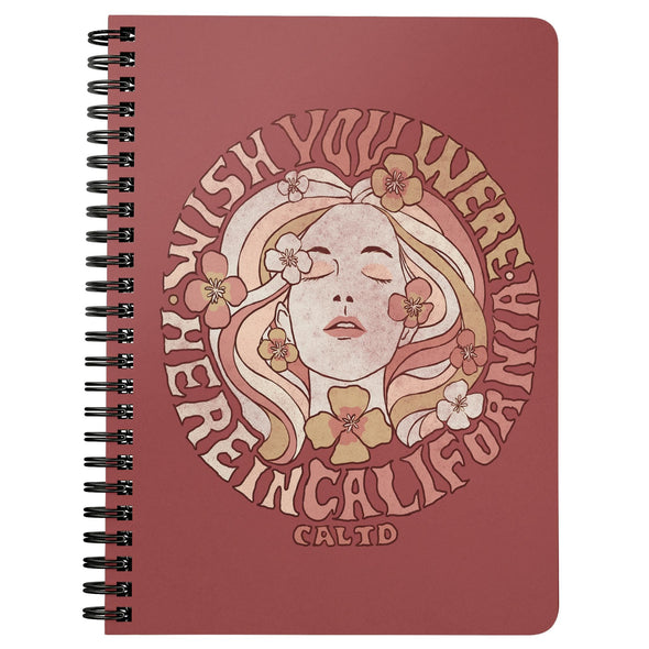 Wish Girl Apple Blossom Spiral Notebook-CA LIMITED