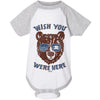 Wish You Were Here Baseball Baby Onesie-CA LIMITED