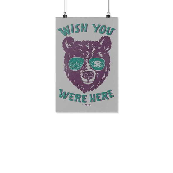 Wish You Were Here Grey Poster-CA LIMITED