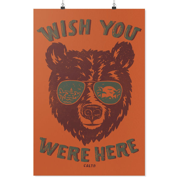 Wish You Were Here Orange Poster-CA LIMITED