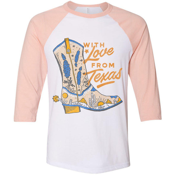 With Love TX Baseball Tee-CA LIMITED