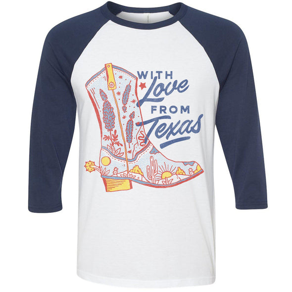 With Love TX Baseball Tee-CA LIMITED