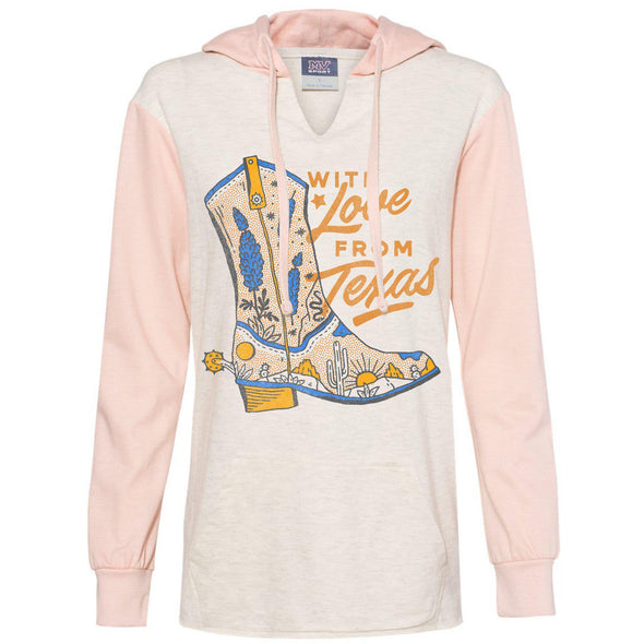With Love TX Two Tones Hoodie-CA LIMITED