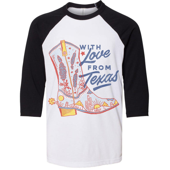 With Love TX Youth Baseball Tee-CA LIMITED