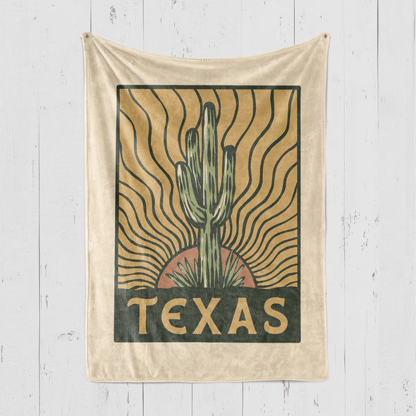 Desert Sunset Texas Blanket